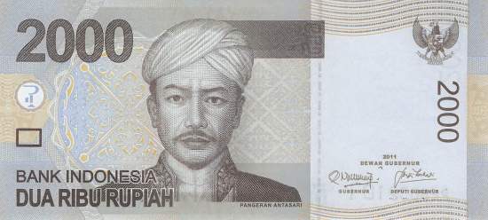Indonesien 2000 Rupiah 2011 p148c